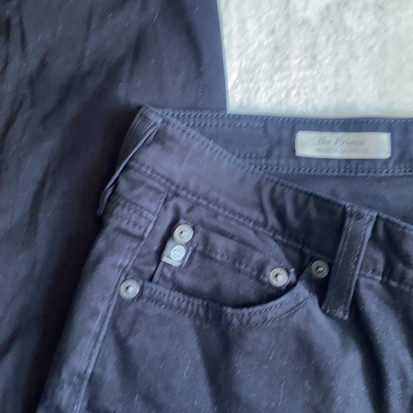 AG Prima Mid Rise Cigarette Black Jeans 26R - Picture 8 of 10